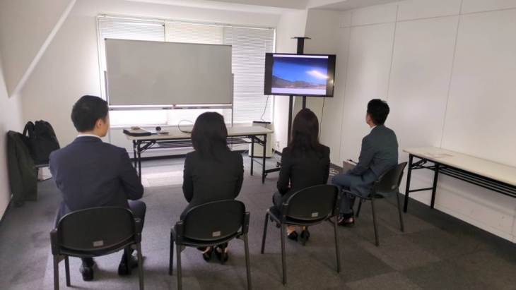 健康経営のウォーキン研修